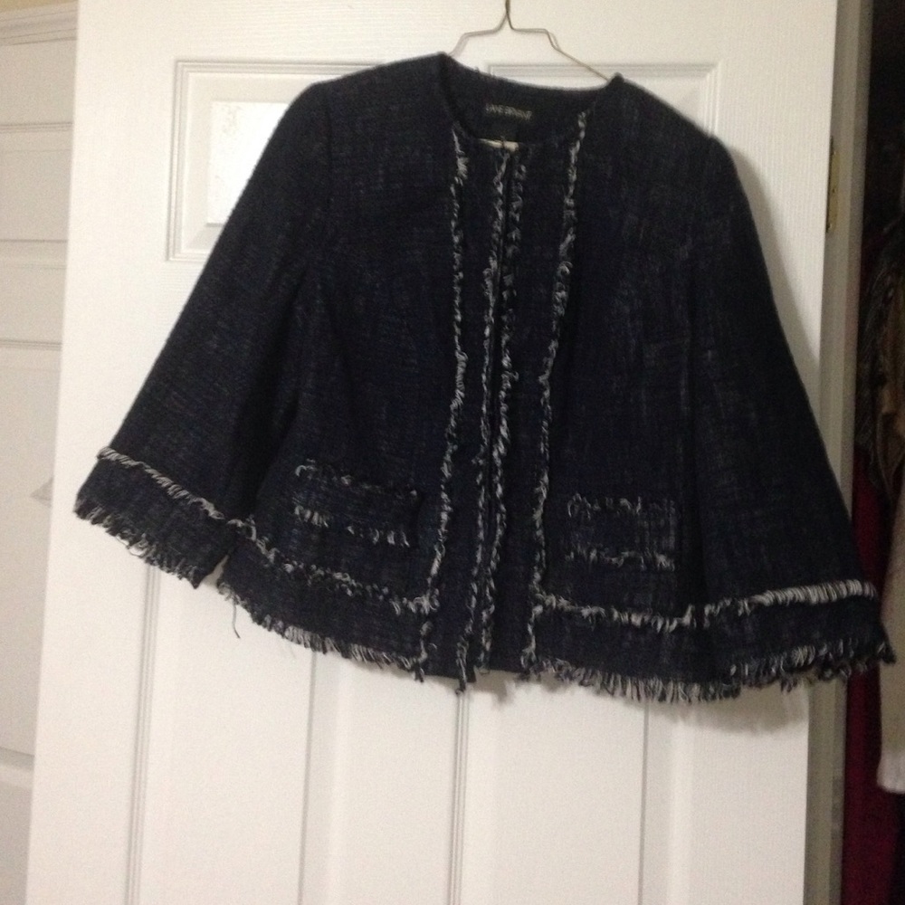Lane Bryant fringed blazer